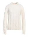 Atomofactory Man Sweater Ivory Size L Wool, Cashmere In White