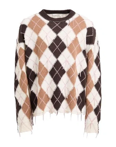 Atomofactory Man Sweater Ivory Size L Wool, Polyamide