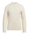 Atomofactory Man Sweater Ivory Size M Virgin Wool, Polyamide, Wool In White