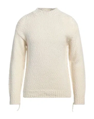 Atomofactory Man Sweater Ivory Size M Virgin Wool, Polyamide, Wool In White