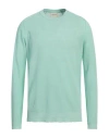 Atomofactory Man Sweater Light Green Size L Linen, Cotton