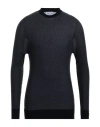 Atomofactory Man Sweater Navy Size M Cotton, Polyamide In Navy Blue