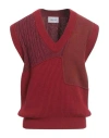 Atomofactory Man Sweater Red Size L Wool, Polyamide, Virgin Wool, Cashmere