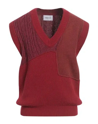 Atomofactory Man Sweater Red Size L Wool, Polyamide, Virgin Wool, Cashmere