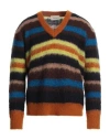 Atomofactory Man Sweater Rust Size L Polyamide, Mohair Wool, Acrylic, Alpaca Wool In Red