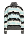 Atomofactory Man Turtleneck Light Grey Size M Wool, Alpaca Wool, Polyamide, Elastane In Grey