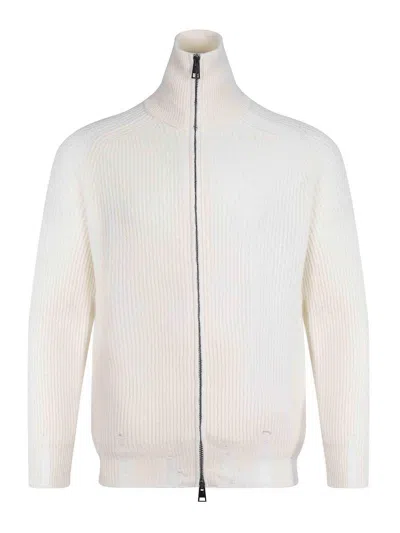 Atomofactory Sweater Made Of A Wool And Cashmere Blend In White