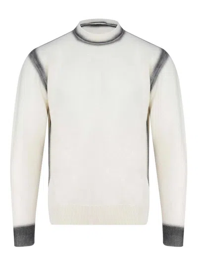Atomofactory Sweater Made Of A Wool Blend In White