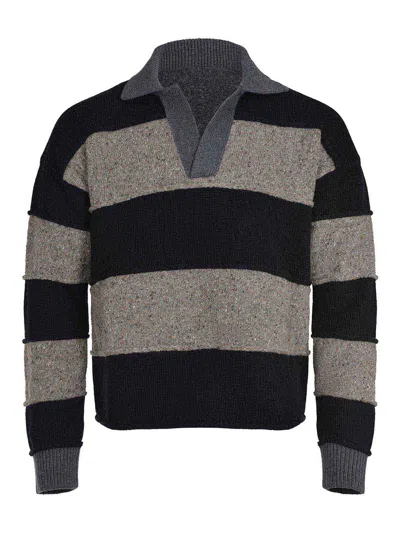 Atomofactory Sweater Made From A Wool Blend In Black