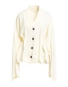 Atomofactory Woman Cardigan Cream Size M Wool, Polyamide