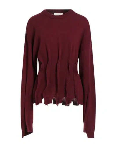 Atomofactory Woman Sweater Burgundy Size M Wool, Polyamide