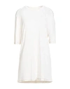 Atomofactory Woman T-shirt Ivory Size M Viscose, Linen, Cotton In White