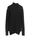 Atomofactory Woman Turtleneck Black Size L Virgin Wool