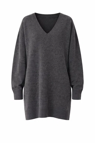 Atomofactory Women's Wool Knit Mini Dress In Gray