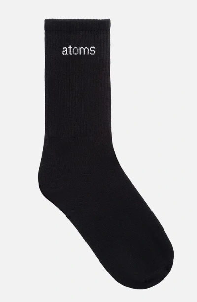 Atoms Classic Crew Socks In Black