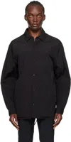 Aton Black Hand-dyed Jacket In 105 Black