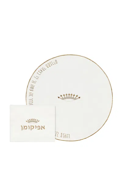 Atoof Judah Passover Set; Crown In White