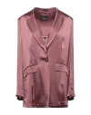 Atos Lombardini Woman Blazer Antique Rose Size 4 Acetate, Silk In Pink