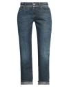 Atos Lombardini Woman Jeans Blue Size 26 Cotton, Linen In Blue