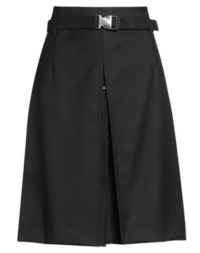 Atos Lombardini Woman Midi Skirt Black Size 10 Polyester, Viscose, Elastane