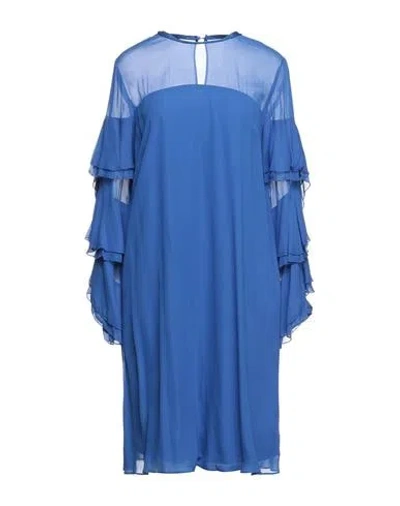 Atos Lombardini Short Dresses In Blue
