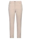Atos Lombardini Woman Pants Beige Size 8 Polyester, Rubber In Sand