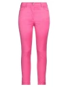 Atos Lombardini Woman Pants Fuchsia Size 4 Cotton, Polyamide, Elastane In Pink