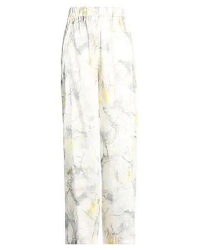Atos Lombardini Woman Pants Grey Size Xl Polyester In White