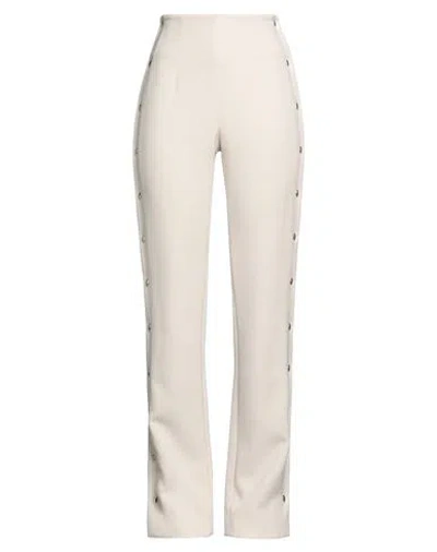 Atos Lombardini Woman Pants Ivory Size 6 Polyester, Viscose, Elastane In White