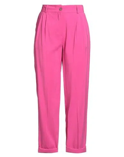 Atos Lombardini Woman Pants Magenta Size 8 Viscose, Polyester