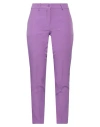 Atos Lombardini Woman Pants Mauve Size 10 Polyester, Elastane In Purple