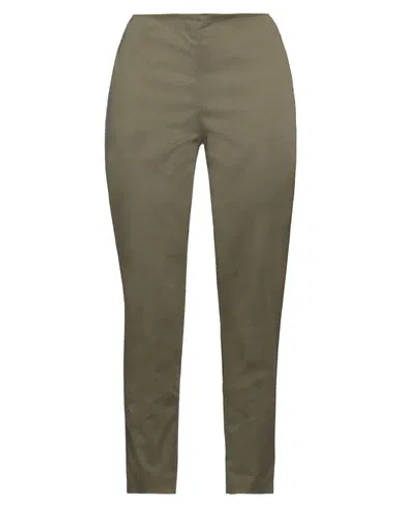 Atos Lombardini Woman Pants Military Green Size 4 Cotton, Rubber