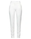 Atos Lombardini Woman Pants Off White Size 12 Polyester, Elastane In Off White