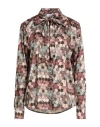 Atos Lombardini Woman Shirt Beige Size M Polyester