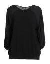 Atos Lombardini Woman Sweater Black Size 8 Viscose, Polyester In Black