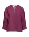 Atos Lombardini Woman Blouse Deep Purple Size 10 Polyester