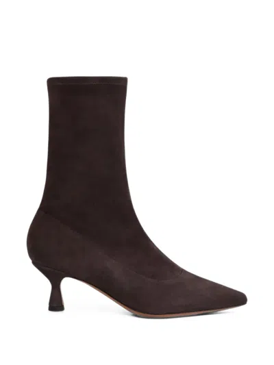 Atp Atelier Cerone Suede Ankle Boots In Brown