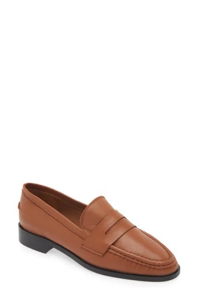 Atp Atelier Airola Penny Loafer In Brandy