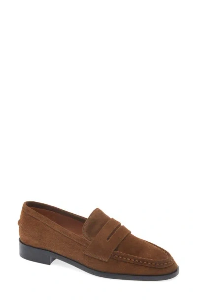 Atp Atelier Airola Penny Loafer In Cannella