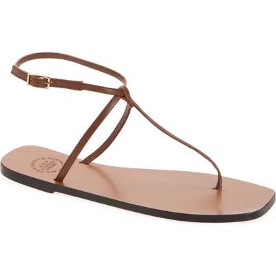 Atp Atelier Alassio Ankle Strap Sandal In Brown