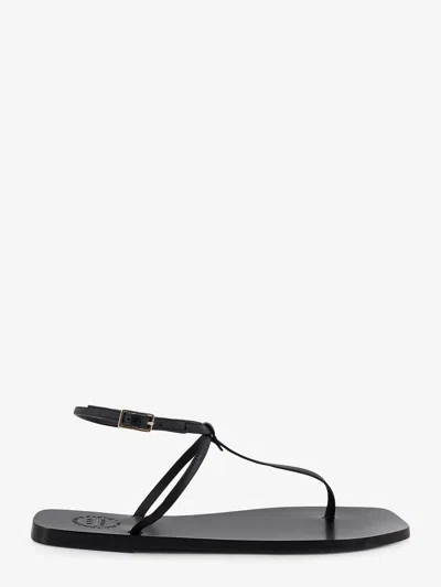 Atp Atelier Alassio Leather Sandals In Black