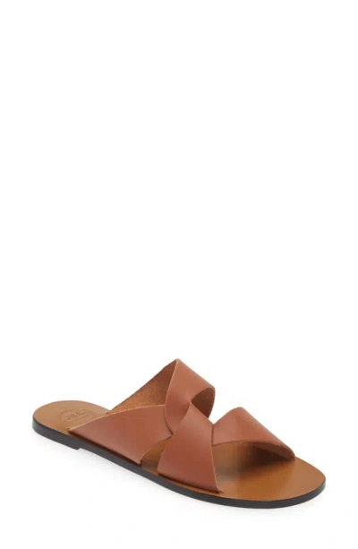 Atp Atelier Allai Brandy Leather Flat Sandals