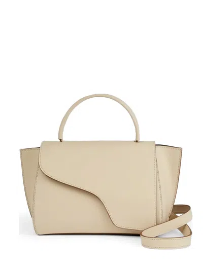 Atp Atelier Arezzo Asymmetric Leather Tote Bag In Neutral