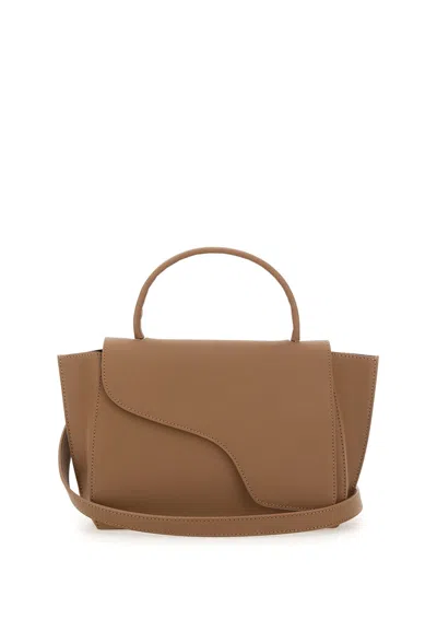 Atp Atelier Arezzo Leather Bag In Beige
