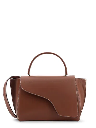 Atp Atelier Arezzo Leather Shoulder Bag In Brown