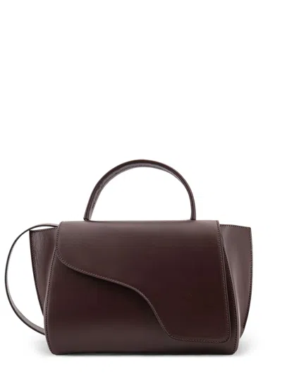 Atp Atelier Arezzo Leather Shoulder Bag In Brown