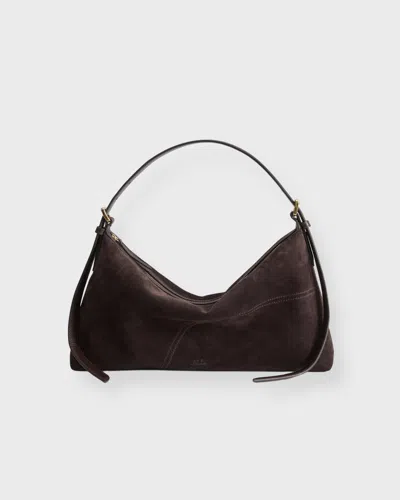 Atp Atelier Women Castellare Suede Shoulder Bag In Brown