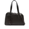 Atp Atelier Noale Leather Tote Bag In Black