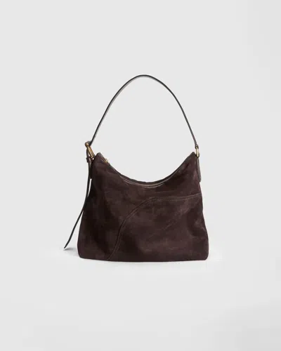 Atp Atelier Bassano Walnut Suede/vacchetta Tote Bag Brun