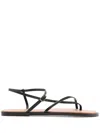 Atp Atelier Capri Ankle Strap Sandal In Black